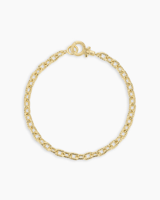 Crew Mini Link Bracelet || option::18K Gold Plated