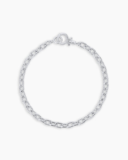 Crew Mini Link Bracelet || option::Silver Plated