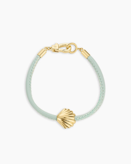 Brooks Scallop Bracelet || option::18K Gold Plated