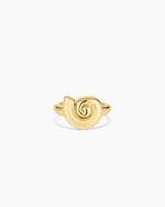 Nautilus Ring || option::18K Gold Plated
