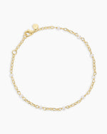 Finley Pearl Anklet || option::18K Gold Plated