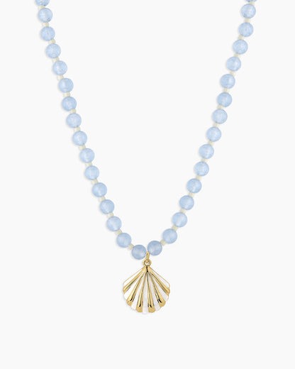 Porto Scallop Necklace || option::18K Gold Plated