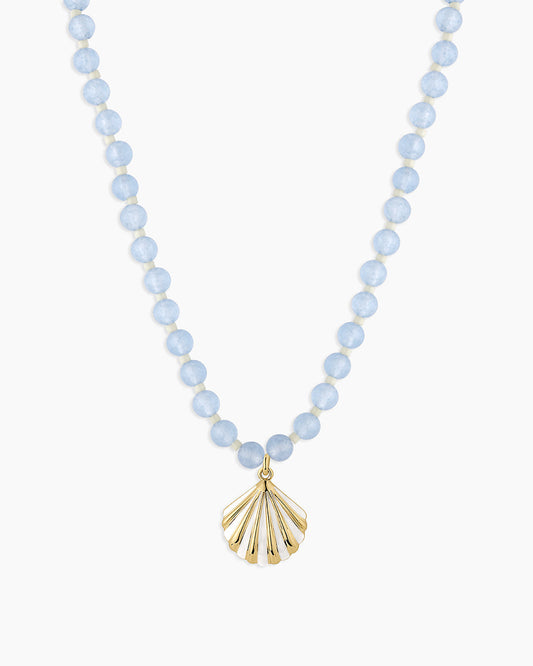 Porto Scallop Necklace || option::18K Gold Plated