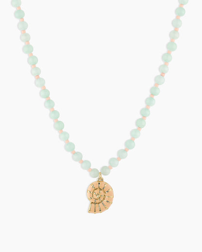 Porto Nautilus Necklace || option::18K Gold Plated