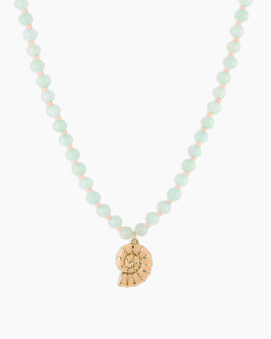 Porto Nautilus Necklace || option::18K Gold Plated