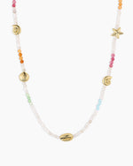 Reef Beach Mini Charm Necklace || option::18K Gold Plated