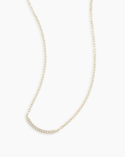 Diamond Taner Bar Mini Necklace