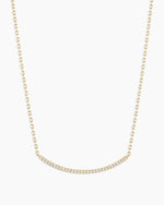 Diamond Taner Bar Necklace || option::14K Solid Gold