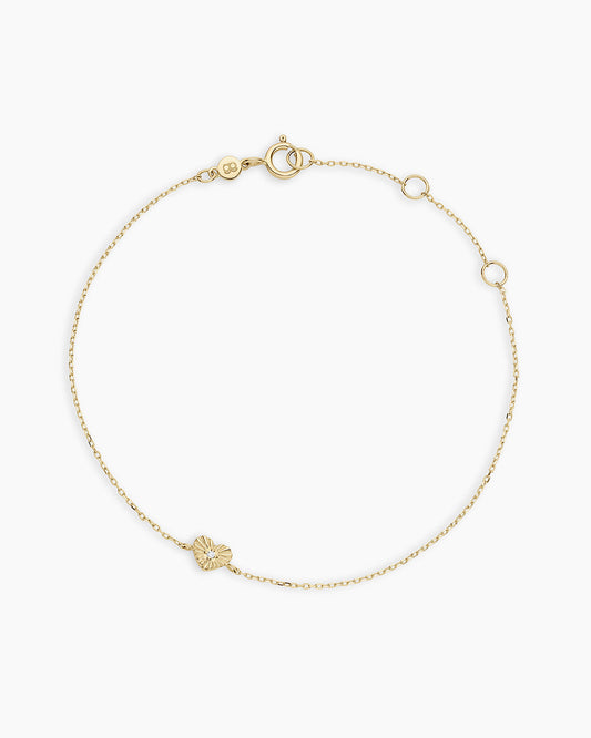 Diamond Vintage Heart Bracelet
