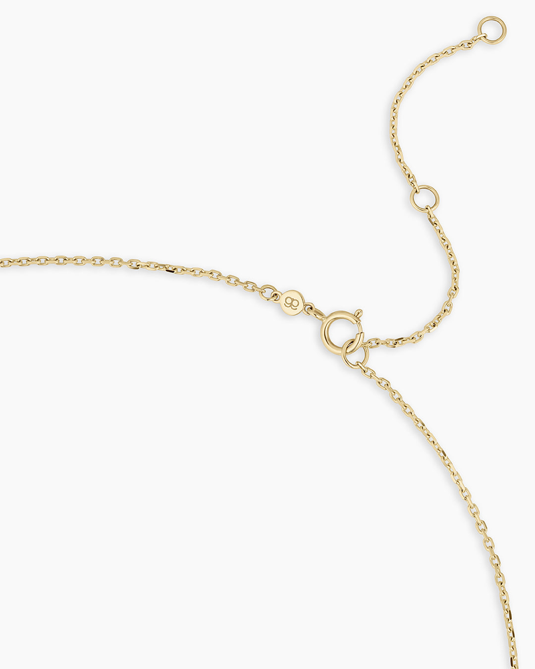 Diamond Vintage Alphabet Necklace || option::14K Solid Gold, Y
