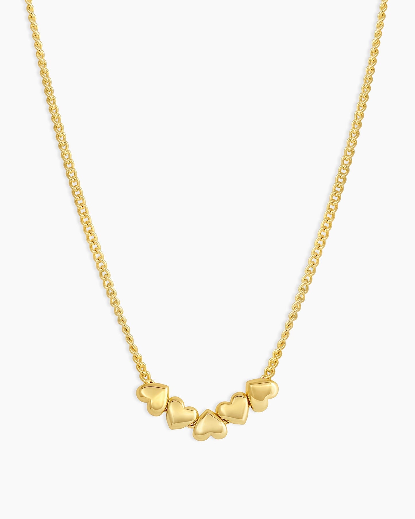 Lou Heart Necklace || option::18K Gold Plated