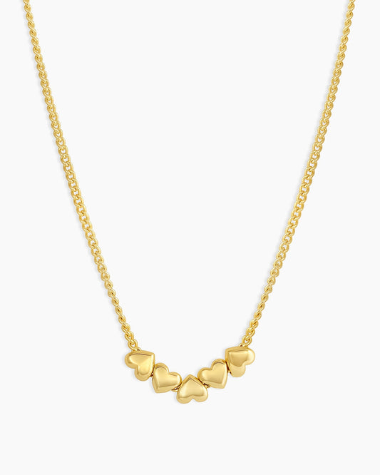 Lou Heart Necklace || option::18K Gold Plated