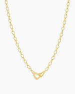 Parker Heart Mini Necklace || option::18K Gold Plated