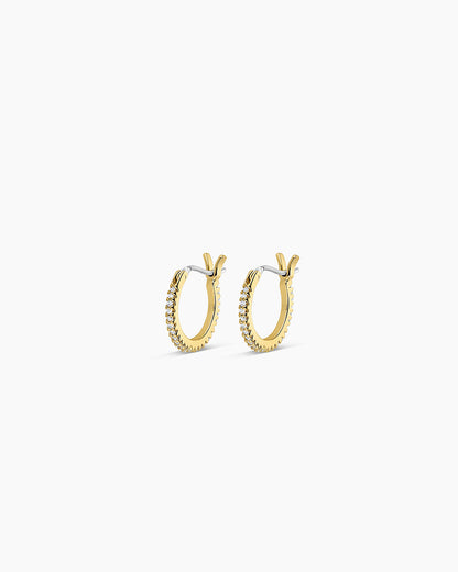 Shimmer Huggies || option::18K Gold Plated