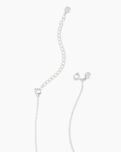 3"18K Gold Plated Necklace Extender || option::Silver Plated