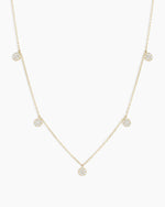Diamond Pavé Flutter NecklaceDiamond Necklace || option::14K Solid Gold