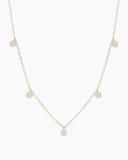 Diamond Pavé Flutter NecklaceDiamond Necklace || option::14K Solid Gold