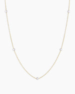 Pearl Newport Necklace || option::14K Solid Gold