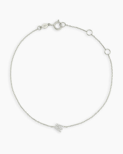 Diamond Pavé Alphabet Bracelet
