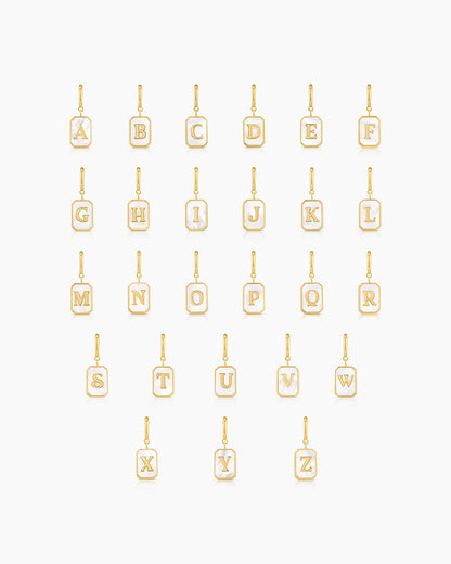 Vintage alphabet charms