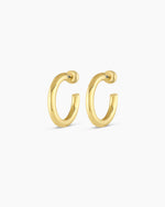Carter Small Hoops || option::18K Gold Plated