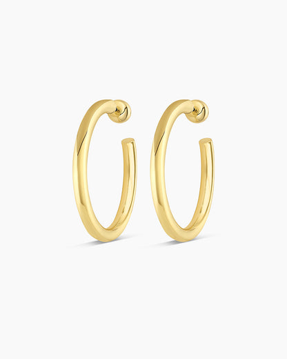 Carter Hoops || option::18K Gold Plated