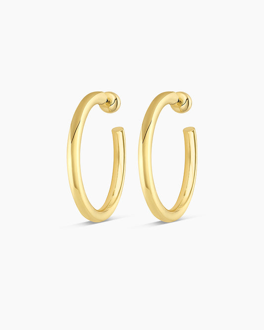 Carter Hoops || option::18K Gold Plated