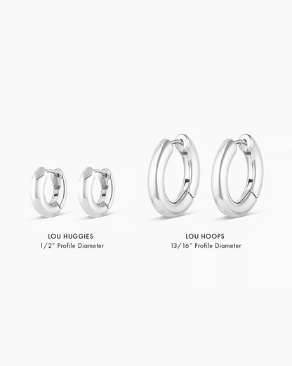 Lou Hoops || option::Silver Plated