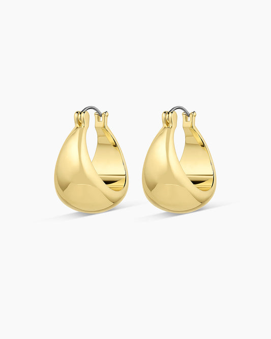 Banks Hoops || option::18K Gold Plated