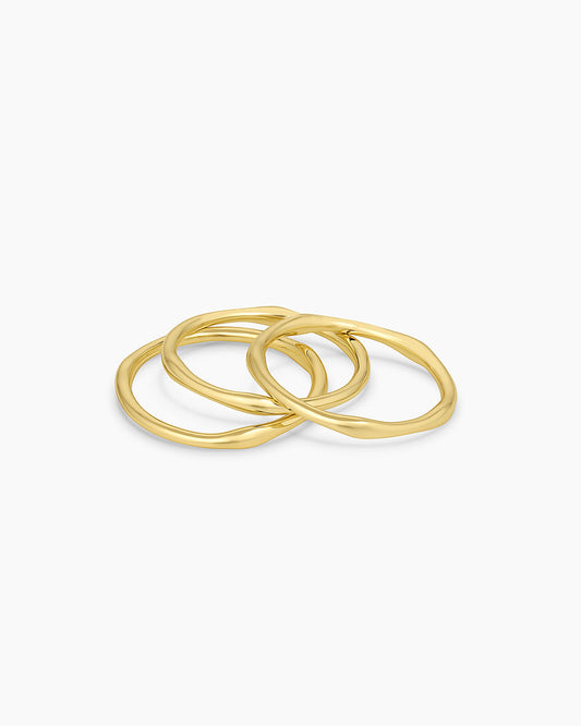 Jagger Ring Set || option::18K Gold Plated