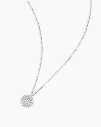 Diamond Pavé NecklaceDiamond Necklace || option::14K Solid White Gold