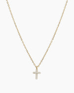 Diamond Cross Necklace || option::14K Solid Gold