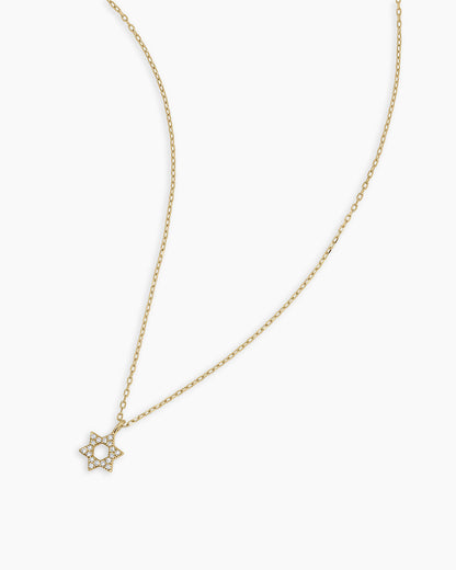 Diamond Star of David Necklace