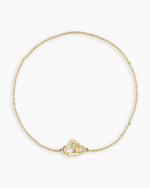 14K Gold Parker Heart Bracelet || option::14K Solid Gold, 6.5 in.