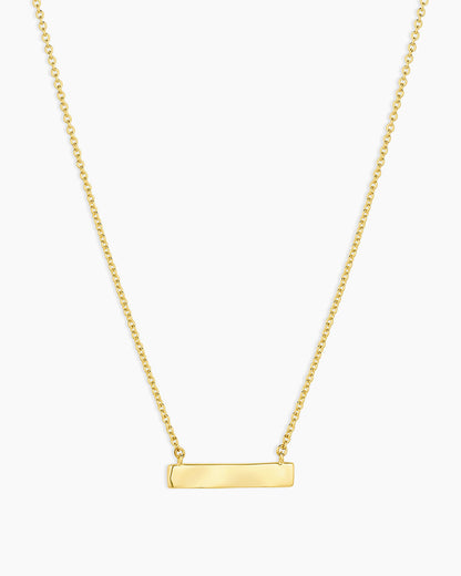 Bespoke Plate Necklace (gold)