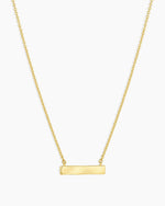 18K Gold Plated engravable Necklace || option::18K Gold Plated