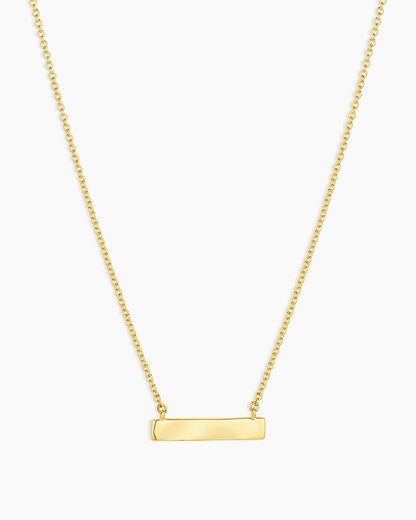 18K Gold Plated engravable Necklace || option::18K Gold Plated