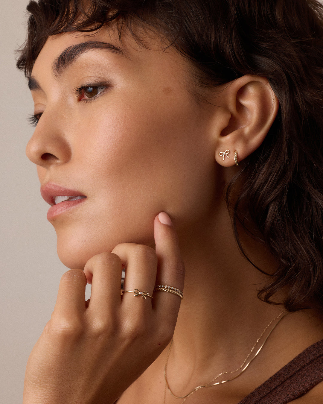 Diamond Put a Bow on it Ring || option::14K Solid Gold