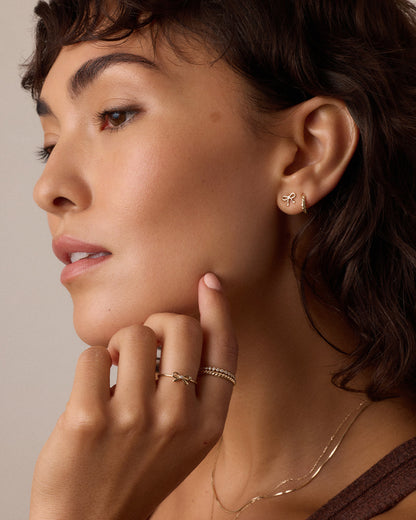 Diamond Put a Bow on it Ring || option::14K Solid Gold